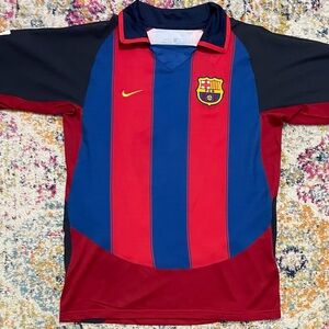 Retro Barcelona 03 04 Home Jersey